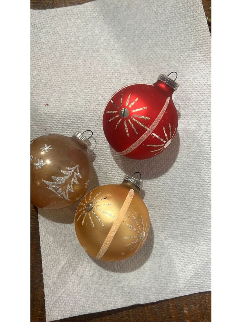 3 Made in West Germany Christmas Ornaments